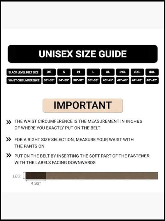 Buckle-Free Belt with Nylon Hook and Loop Fastener, Precise Fit